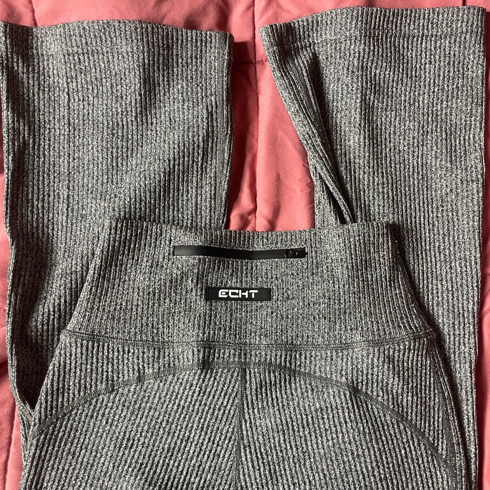 ECHT grey marl flared leggings ,BNWOT